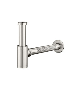 Sifão Metálico Flexível Com Copo Para Banheiro (line Escovado)